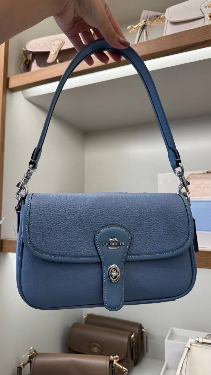 Coach Hadley Shoulder Bag With Signature Canvas