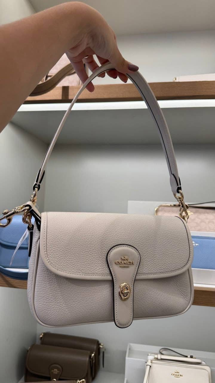 Coach Hadley Shoulder Bag With Signature Canvas